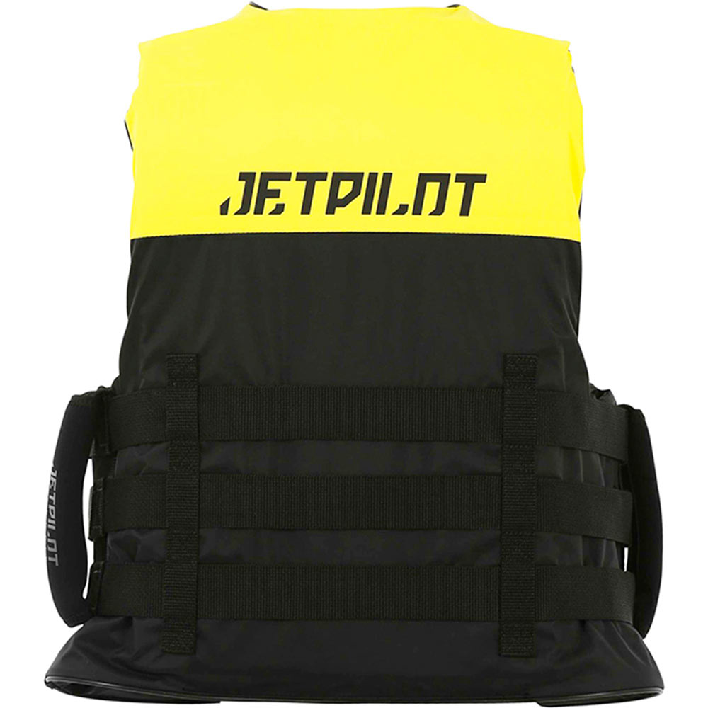 Jetpilot Strike nylon zwemvest geel met super grip handvaten 3