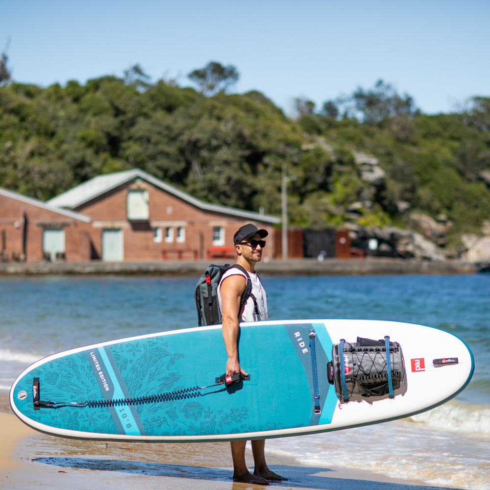 red paddle Ride Love the Oceans 10.6 opblaasbare sup blauw voordeelpakket 4