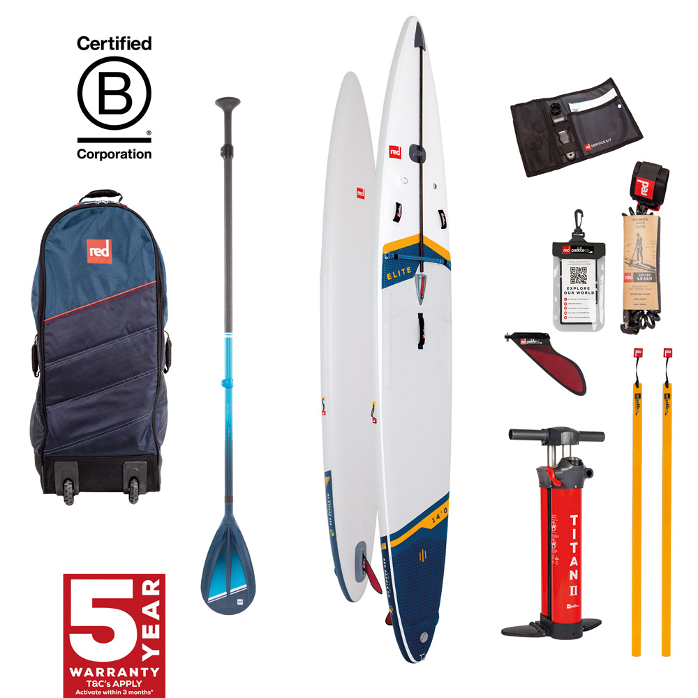 red paddle Elite 14.0 opblaasbare sup wit voordeelpakket 1