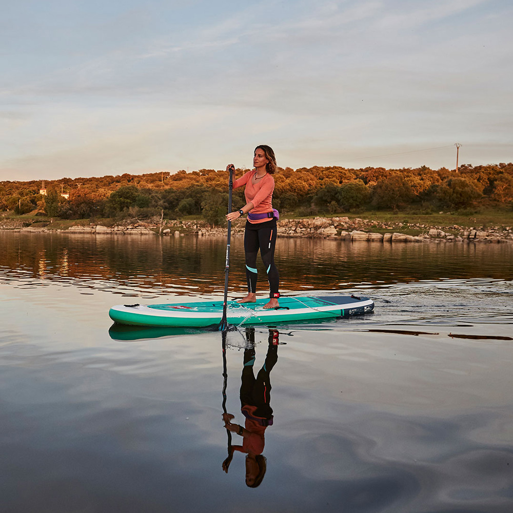 red paddle Activ 10.8 Activ opblaasbare yoga sup blauw voordeelpakket 6