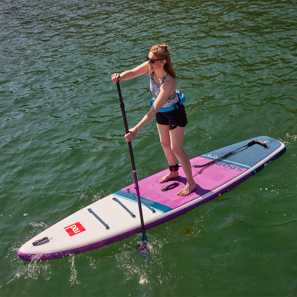 red paddle Hybrid Tough paars sup peddel verstelbaar 2