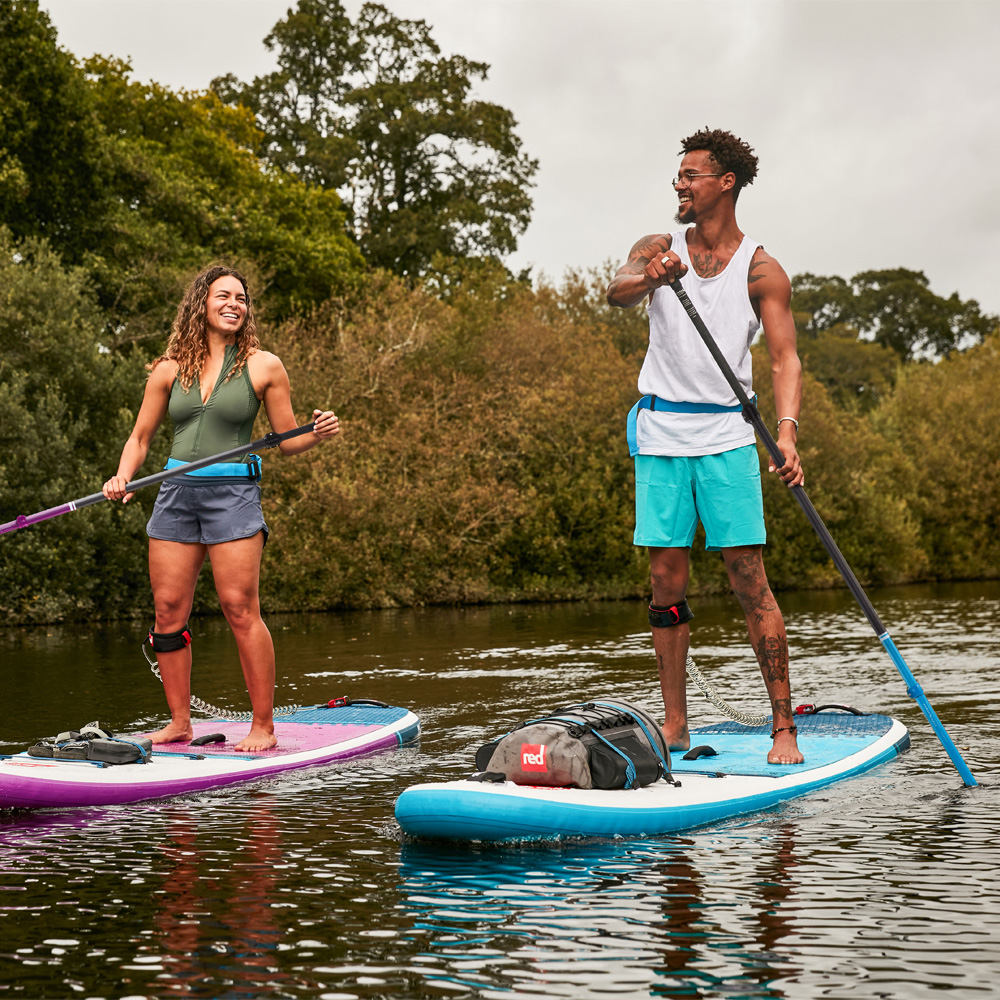 red paddle Hybrid Carbon blauw sup peddel verstelbaar 3