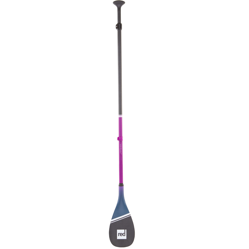 red paddle Hybrid Carbon paars sup peddel verstelbaar foto 1