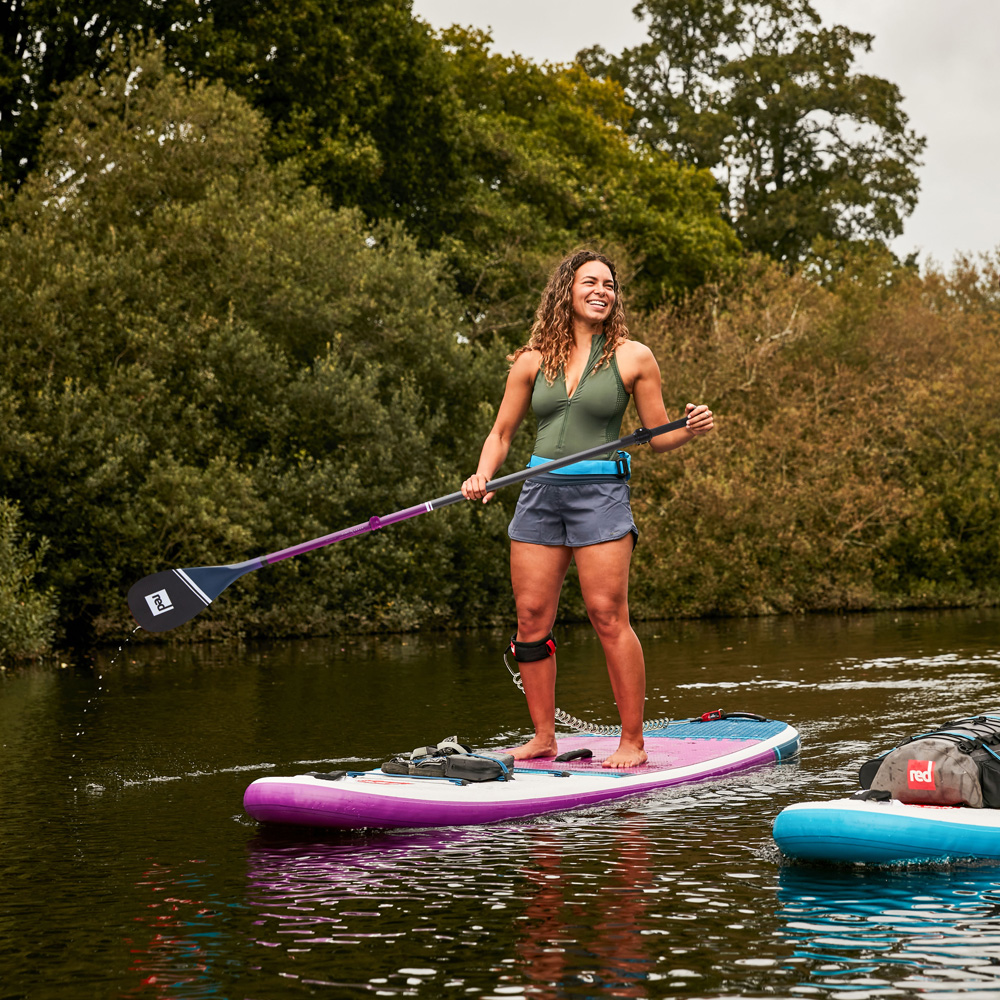 red paddle Hybrid Carbon paars sup peddel verstelbaar 3