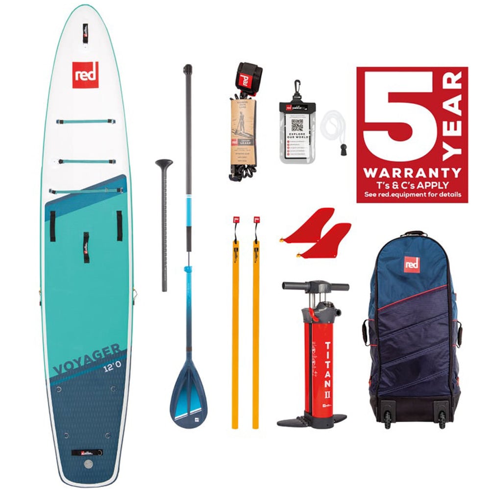 red paddle Voyager HT 12.0 opblaasbare sup voordeelpakket 1