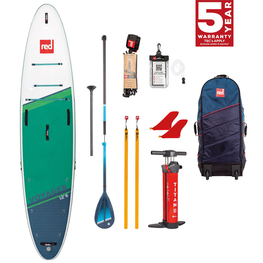 red paddle Voyager HT 12.6 opblaasbare sup voordeelpakket 1