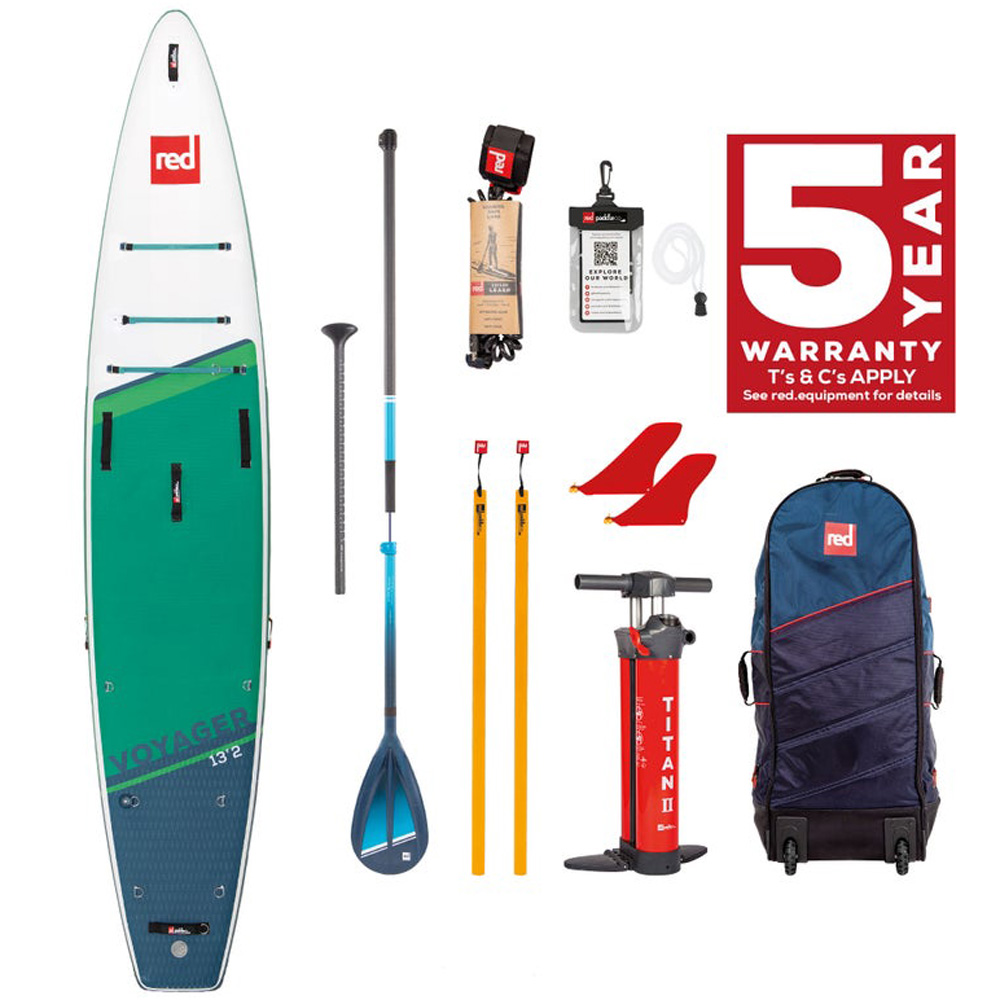 red paddle Voyager Plus HT 13.2 opblaasbare sup voordeelpakket 1