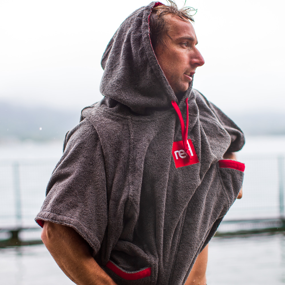 red paddle Luxury omkleedponcho grijs 5