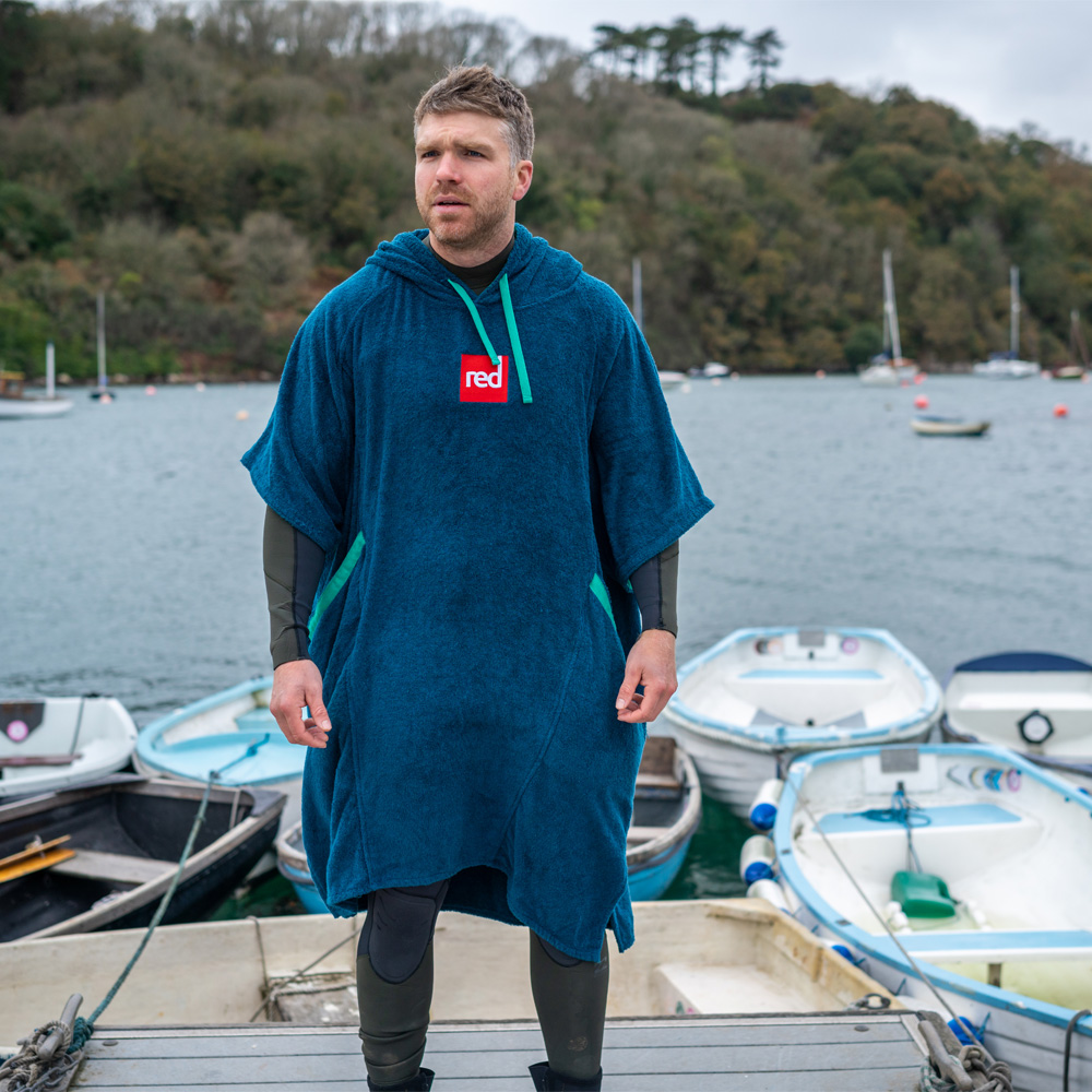 red paddle Luxury omkleedponcho navy 5