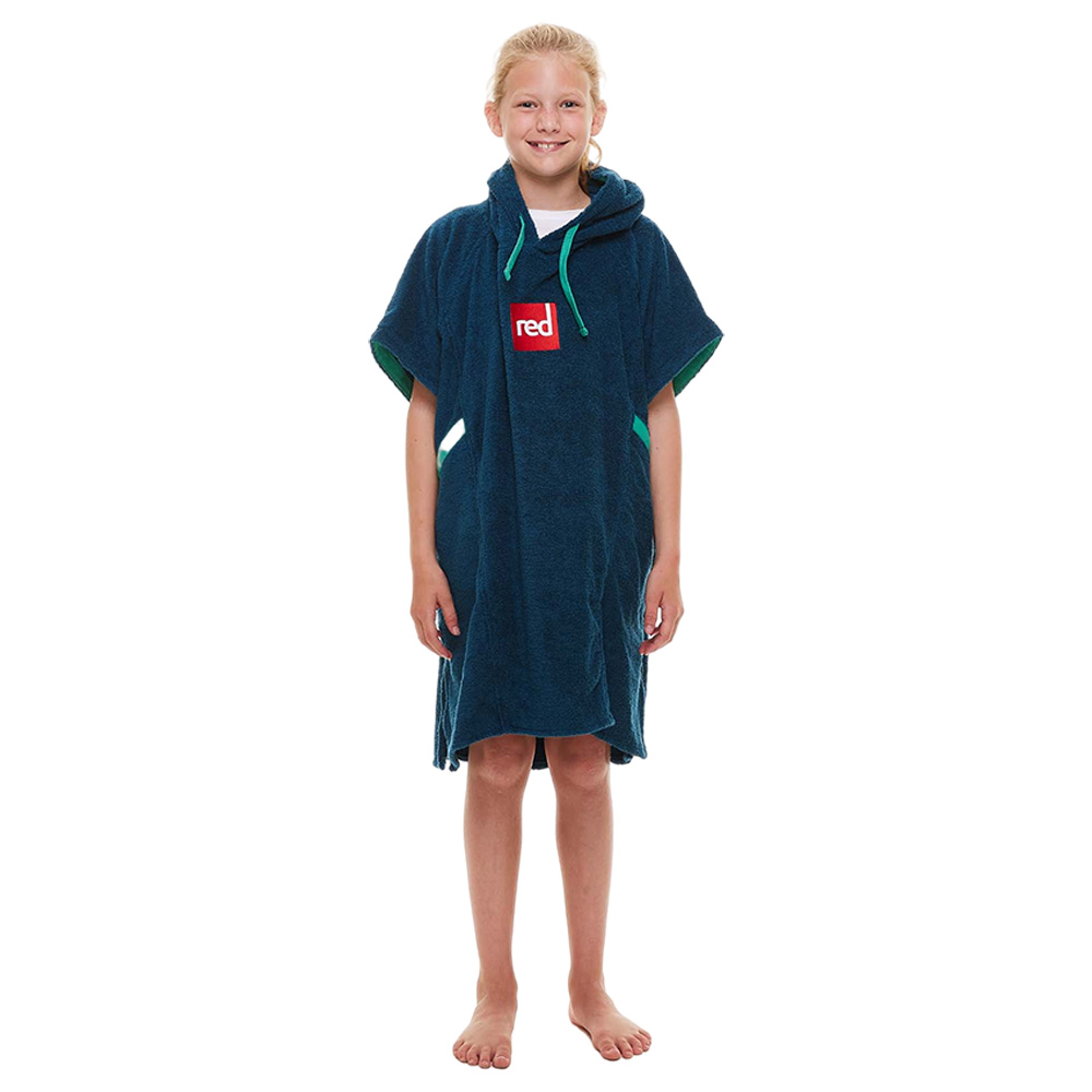 Luxury omkleedponcho kind navy