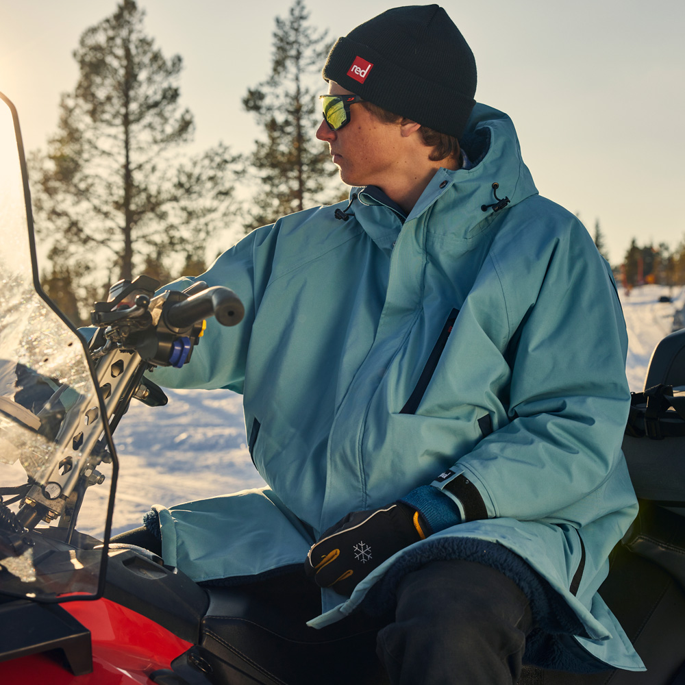 red paddle Pro Change Jacket poncho lange mouwen blauw 4