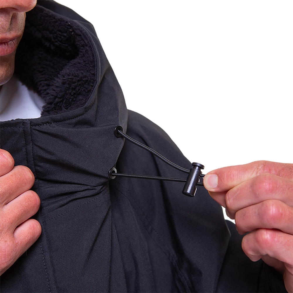 red paddle Pro Change Jacket poncho lange mouwen zwart 3