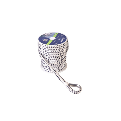 Talamex ankerlijn polyester gevlochten met lood 12mm x 20m foto 1