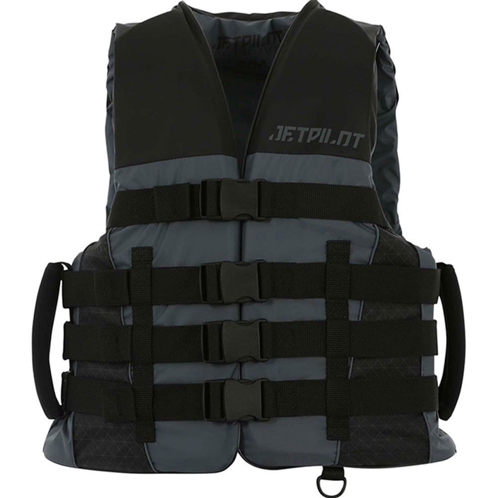 Jetpilot Strike nylon zwemvest zwart met super grip handvaten 1