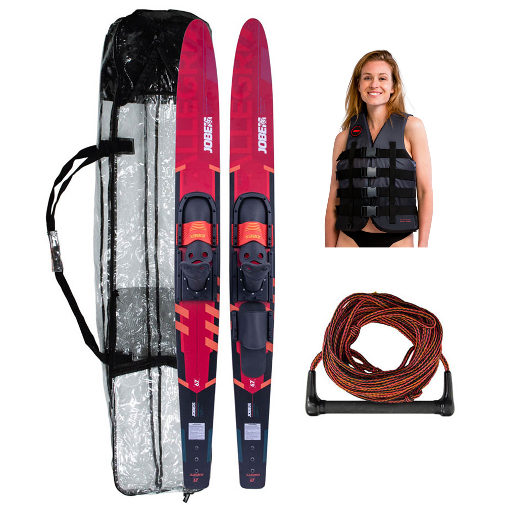 Jobe Allegre combo Waterski 67 inch pakket rood deluxe 1