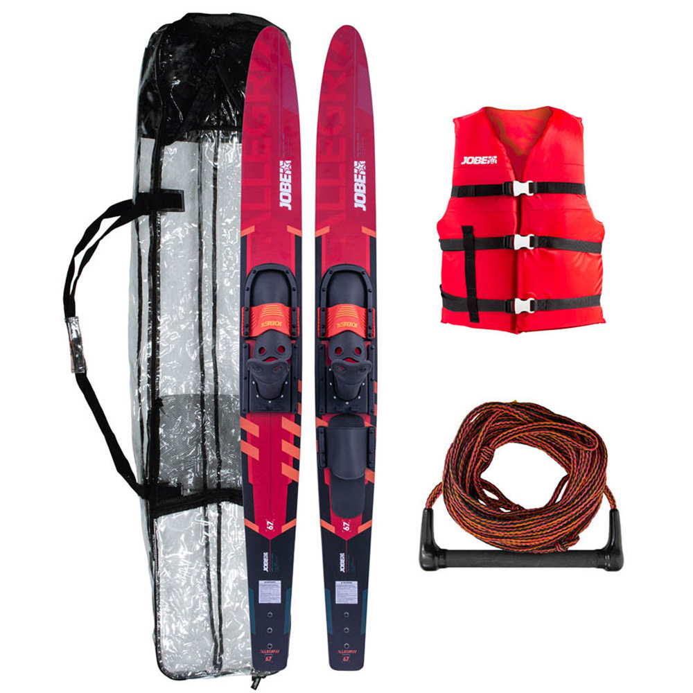 Jobe Allegre combo Waterski 67 inch pakket rood deluxe 5