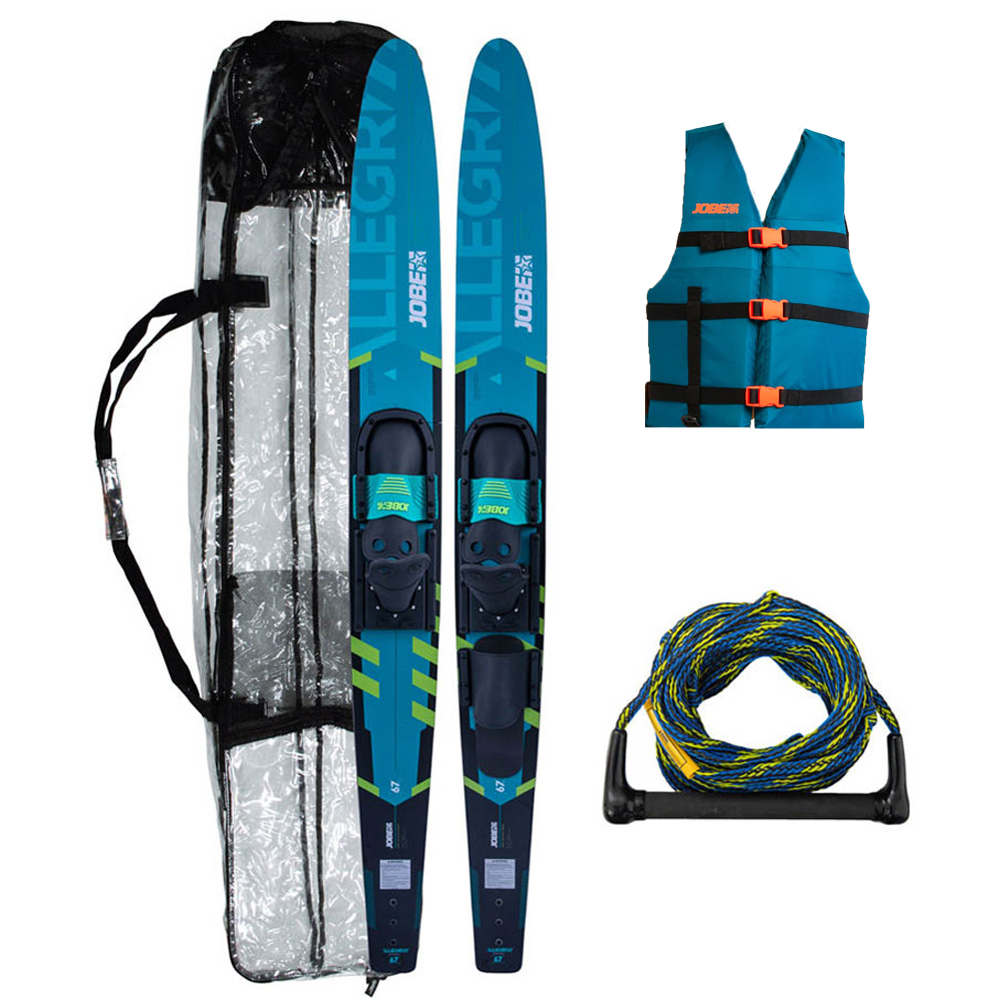 Allegre Combo waterski pakket Teal 67 inch