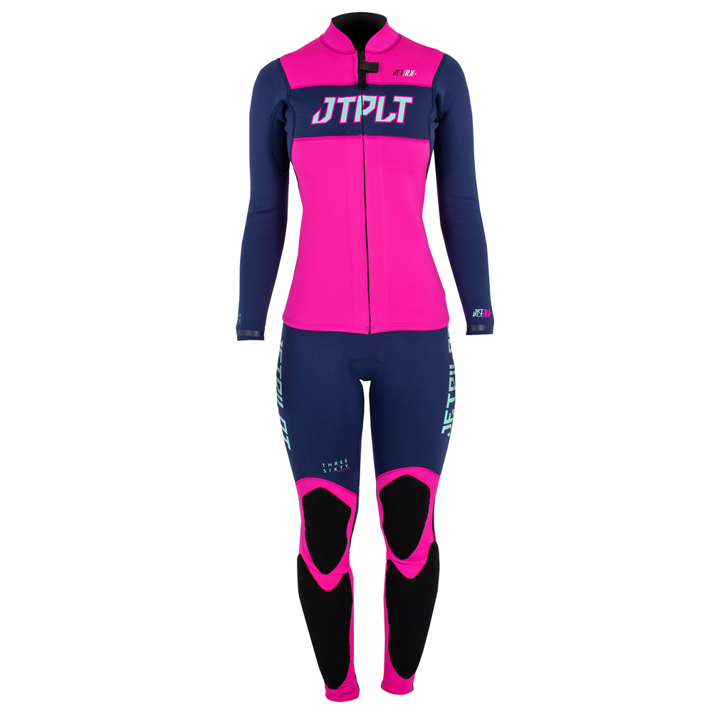 Jetpilot RX long jane met jasje dames navy/roze foto 1