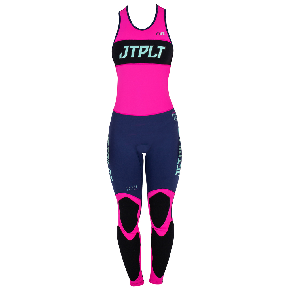 Jetpilot RX long jane met jasje dames navy/roze 3