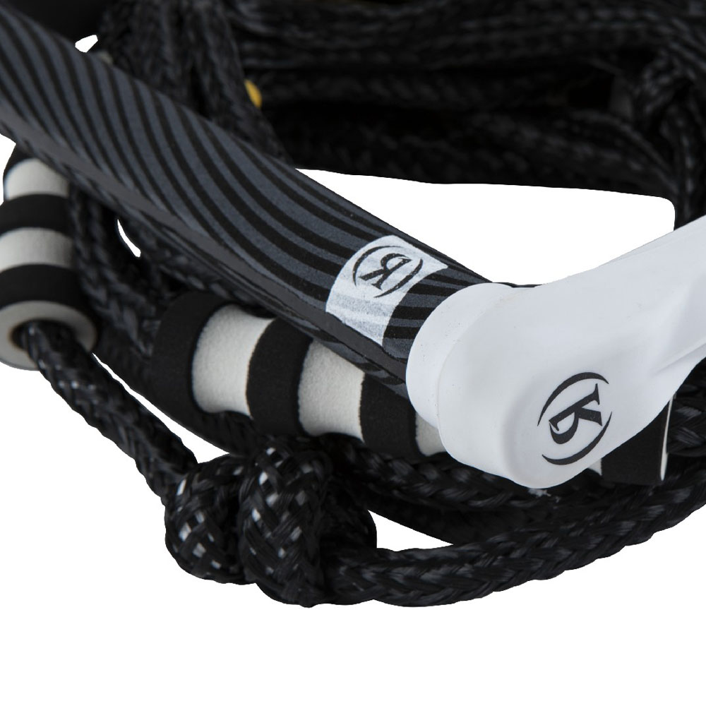 Silicone Bungee wakesurflijn wit/zwart