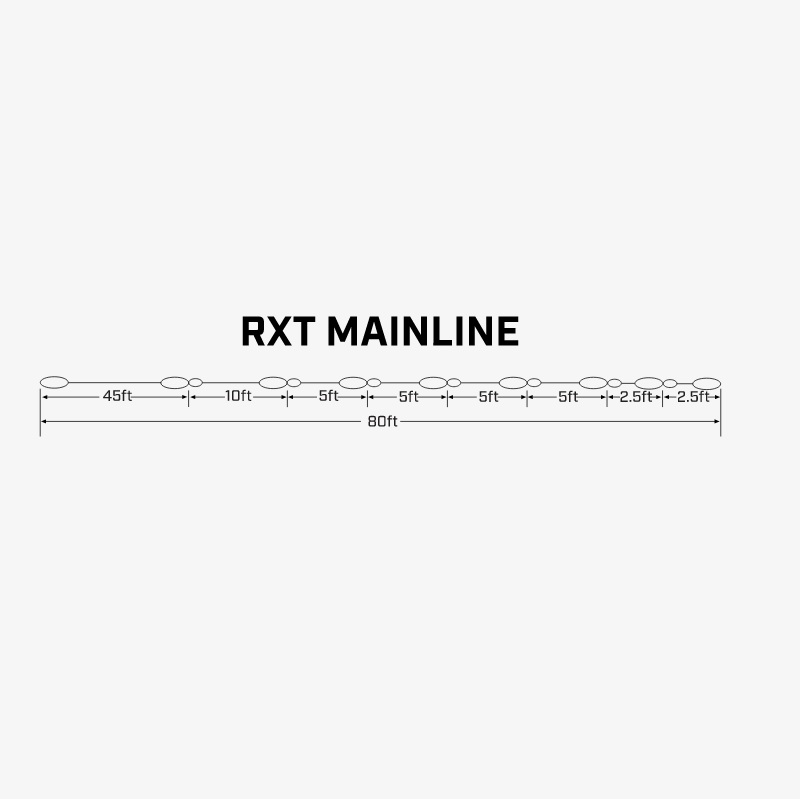 Ronix RXT - 80 ft. 8 Section wakeboardlijn geel 3