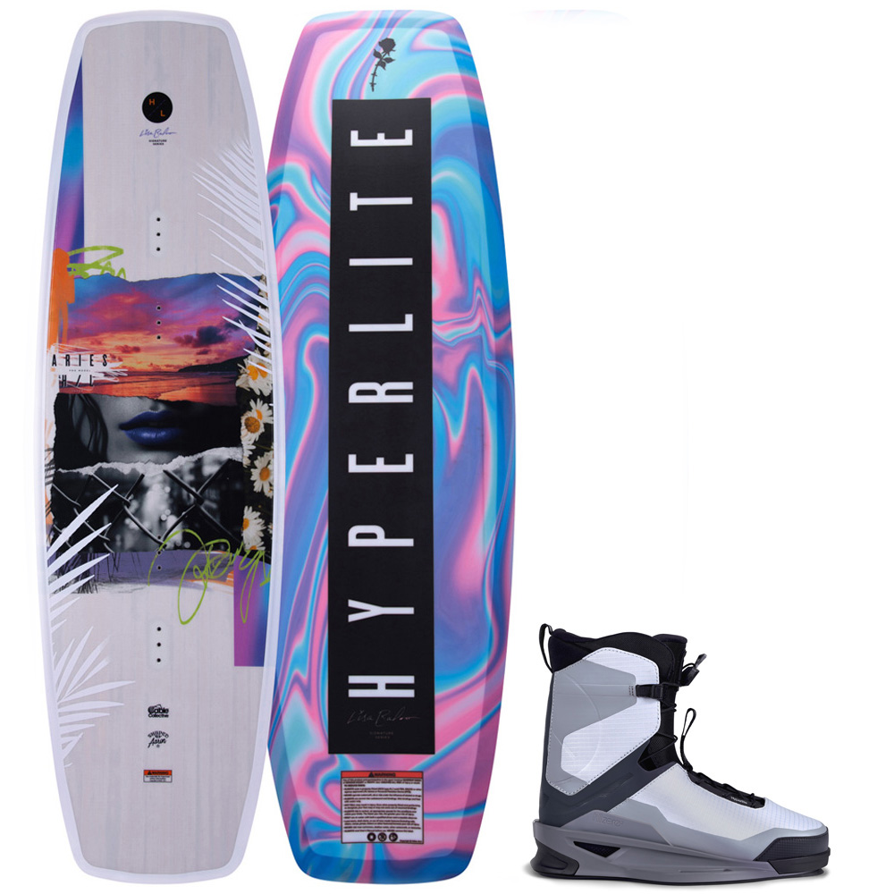 Hyperlite Aries wakeboard 146 cm met Zero2 bindingen foto 1