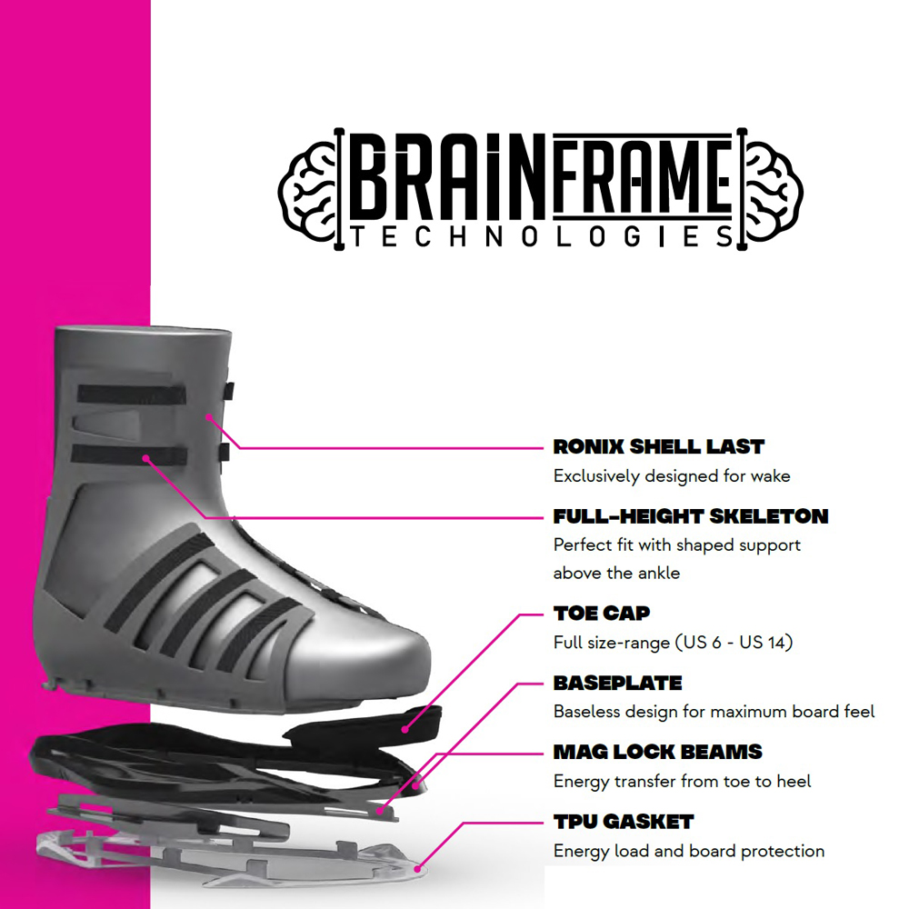 Ronix One Legacy Core wakeboard set 134 cm met One bindingen 11