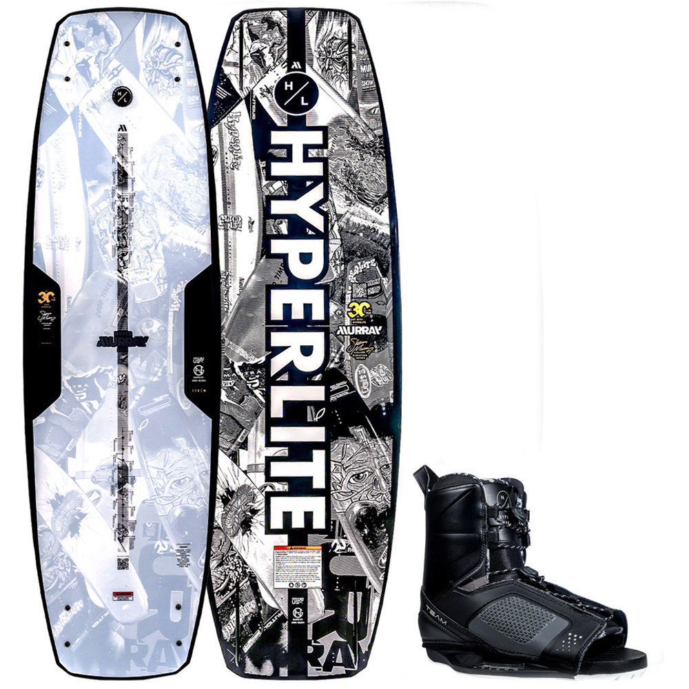 Hyperlite Murray wakeboard 134 cm met Team OT bindingen foto 1