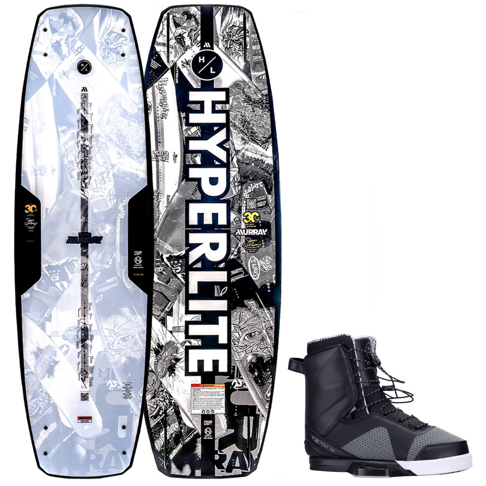 Hyperlite Murray wakeboard 139 cm met Team X bindingen foto 1