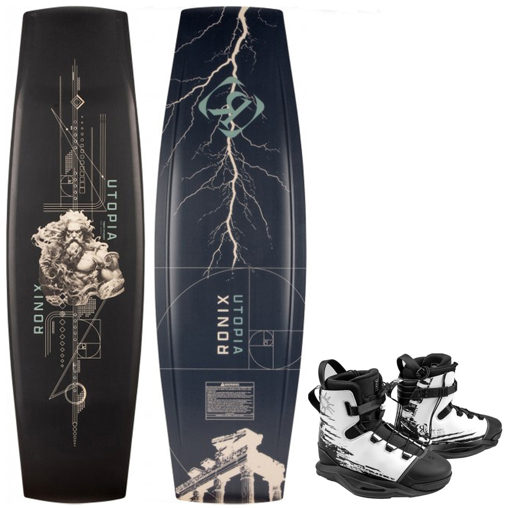 Ronix Utopia wakeboard set 151 cm met Kinetik bindingen foto 1