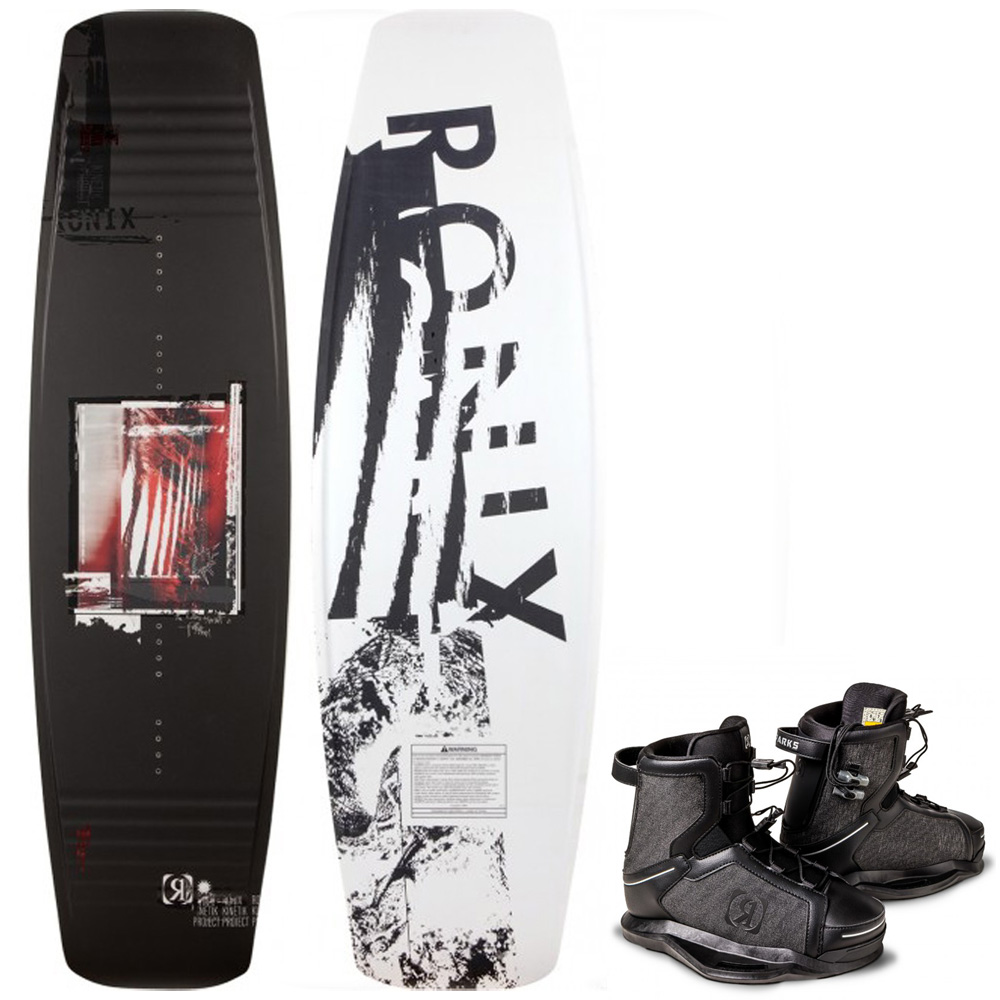 Ronix Kinetik wakeboard set 156 cm met Parks bindingen foto 1