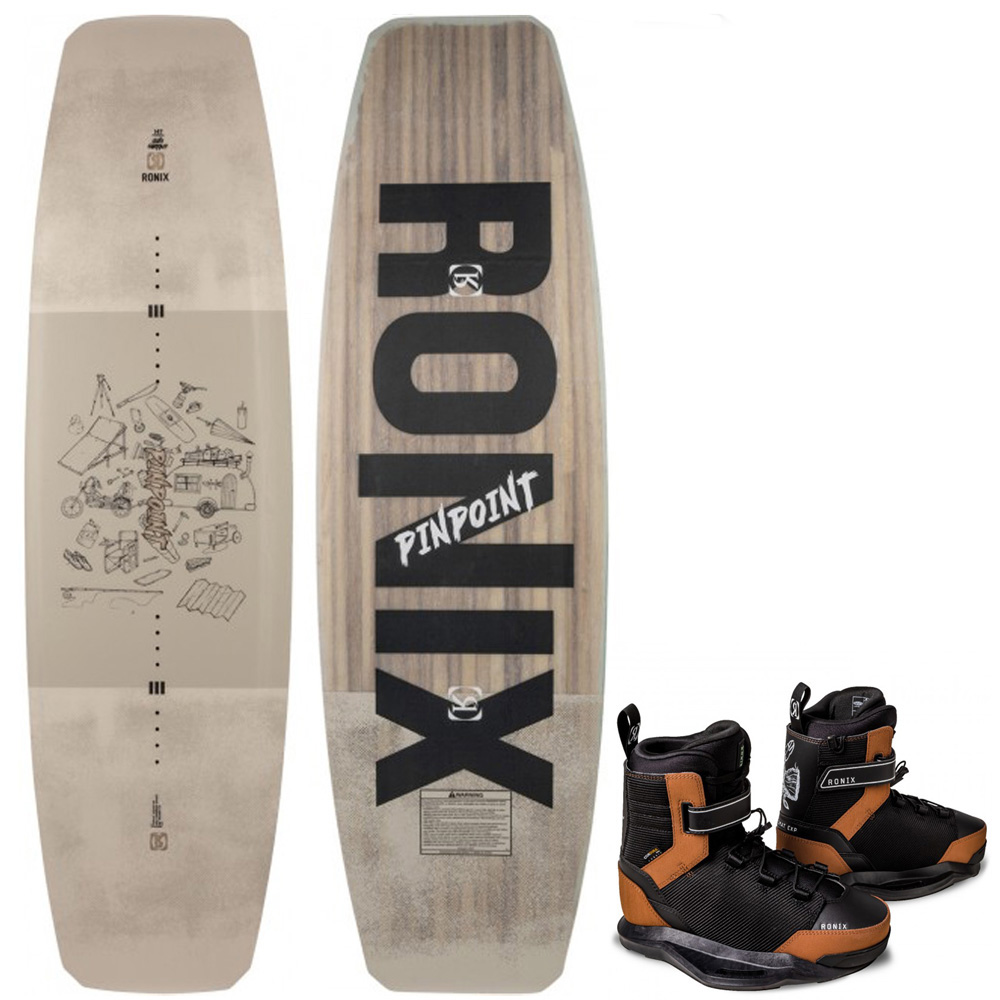 Ronix Pinpoint wakeboard set 137 cm met Diplomat bindingen foto 1