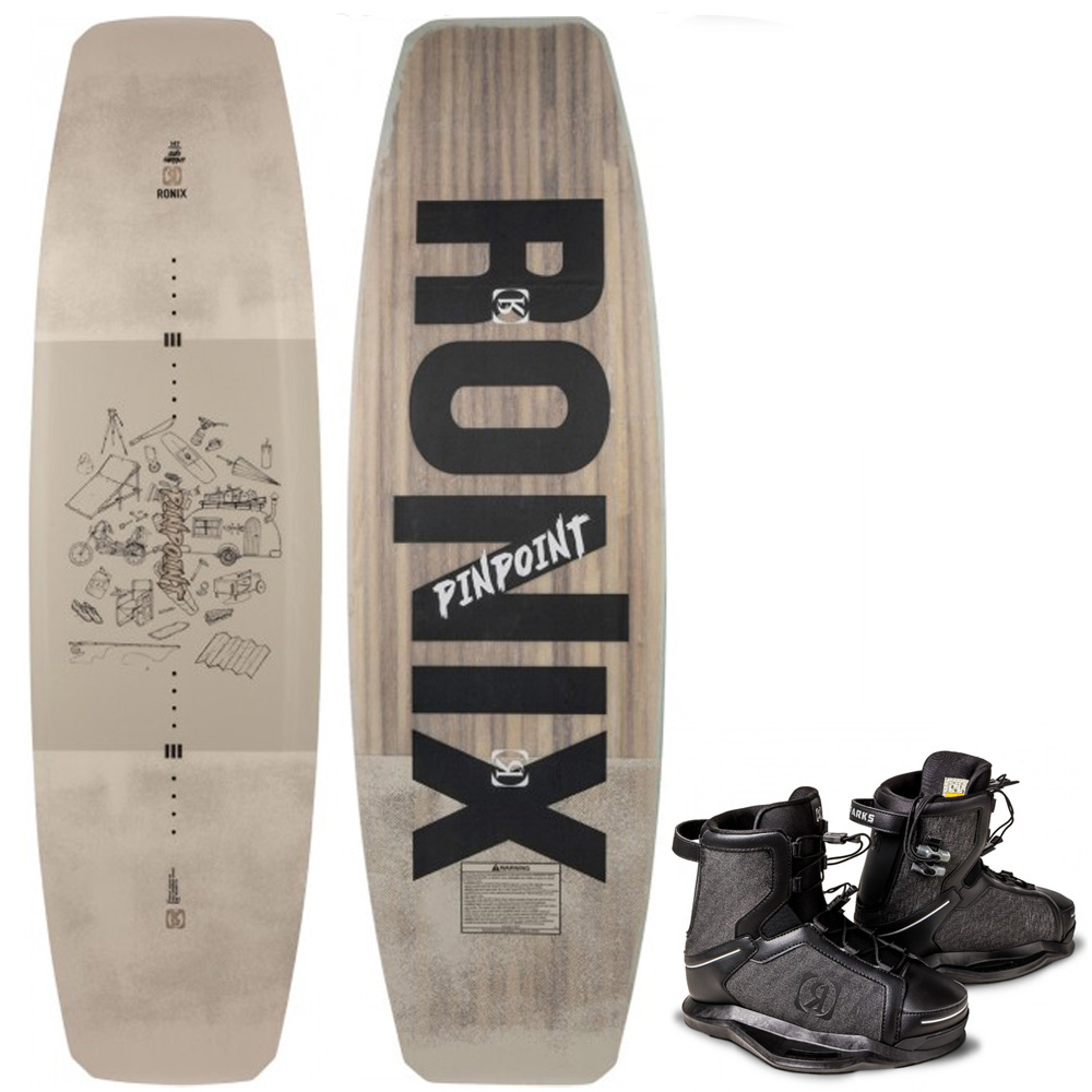 Ronix Pinpoint wakeboard set 137 cm met Parks bindingen foto 1