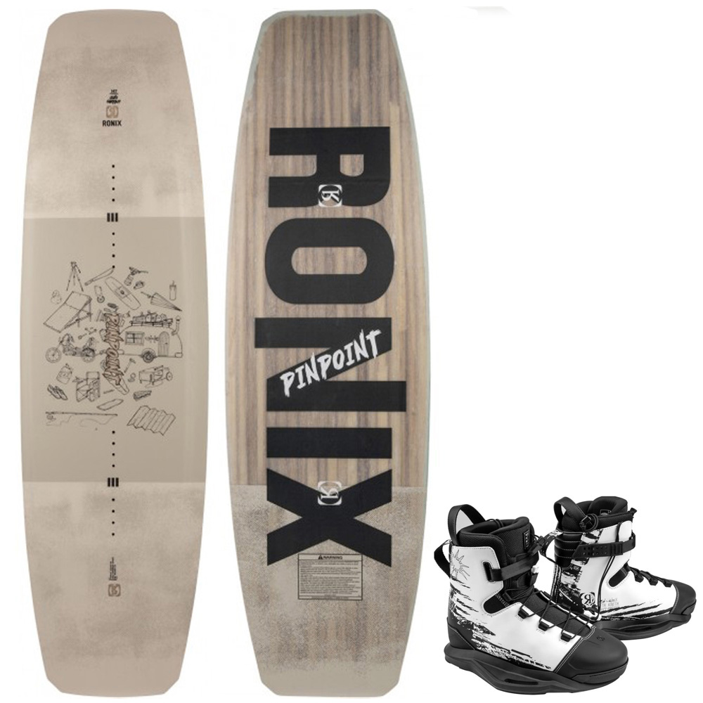 Pinpoint wakeboard set 147 cm met Kinetik bindingen