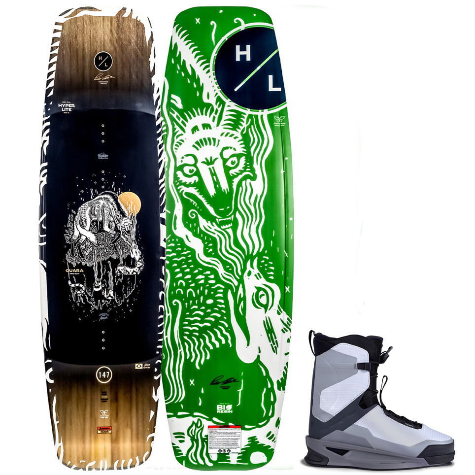 Guara wakeboard set 147 cm met Zero2 bindingen