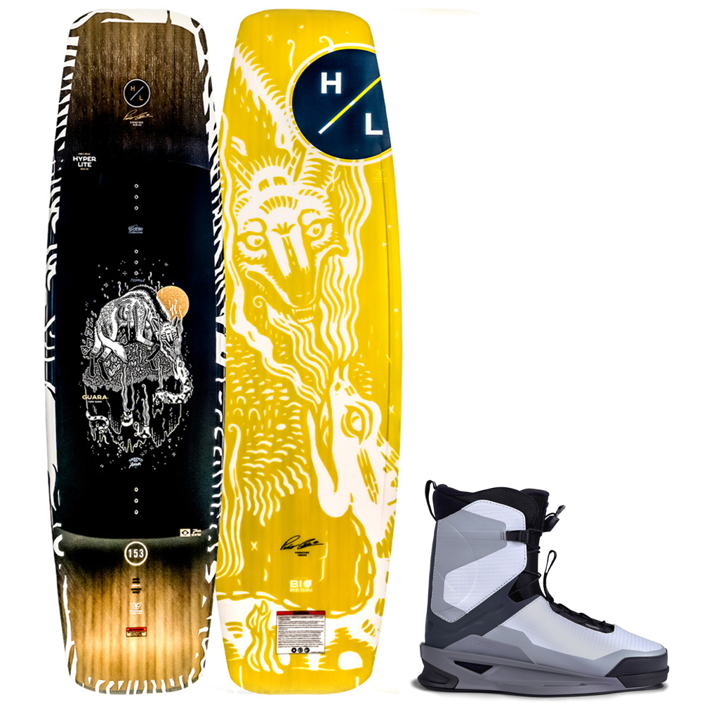 Guara wakeboard set 153 cm met Zero2 bindingen