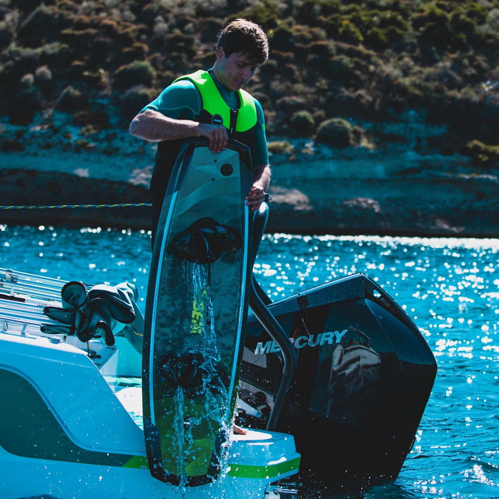 Vanity wakeboard 131 cm blauw/groen