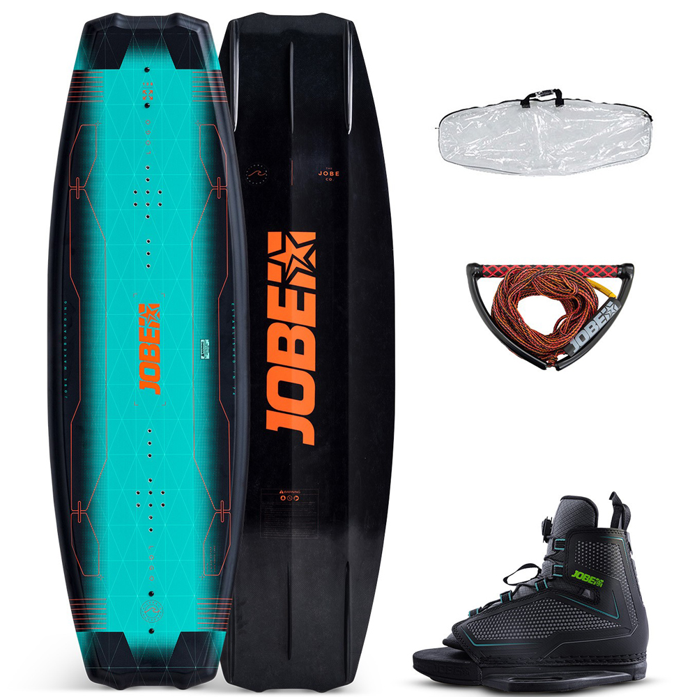 Logo wakeboardset 138 cm met Maze wakeboardbindingen