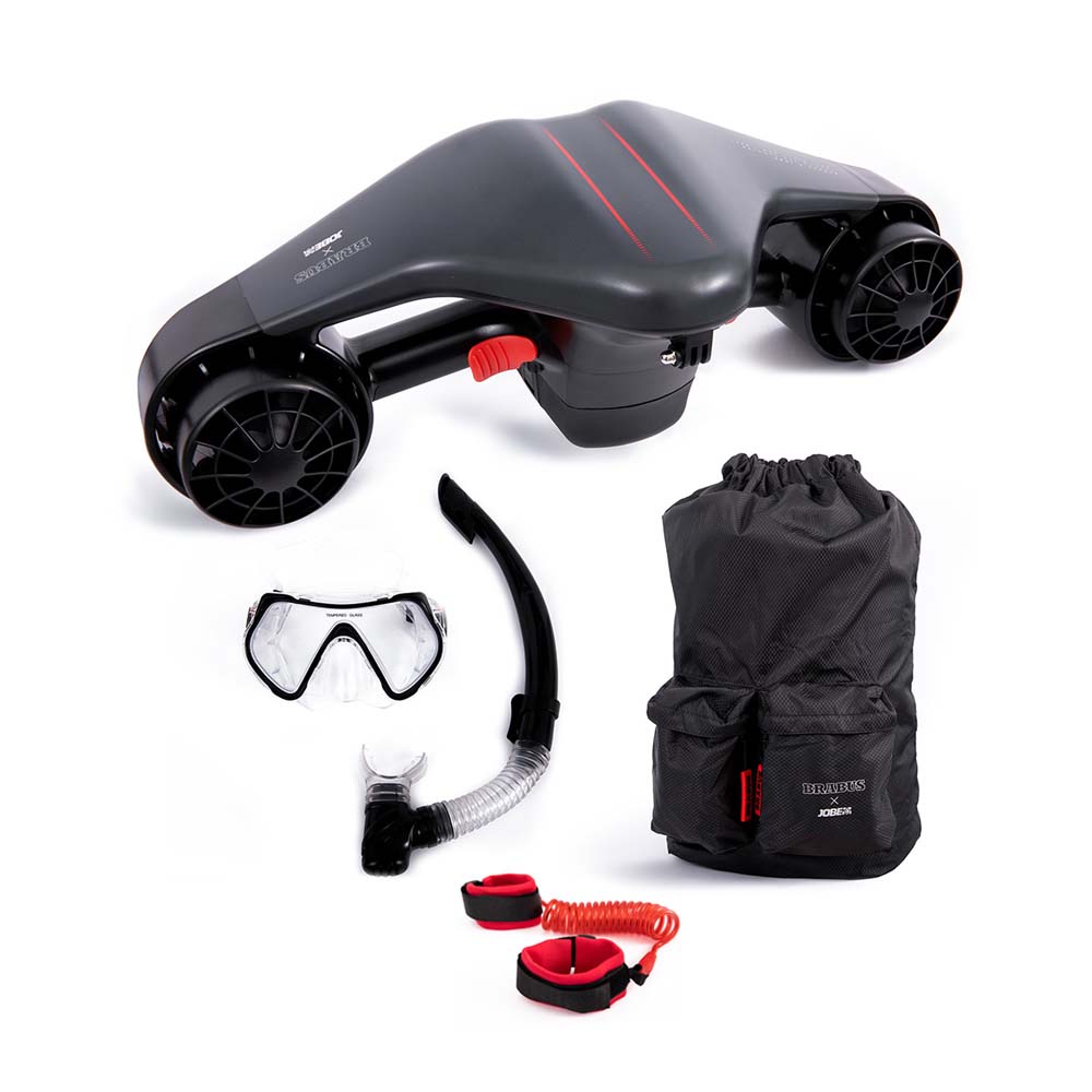 Brabus x jobe shadow seascooter met tas en snorkelset