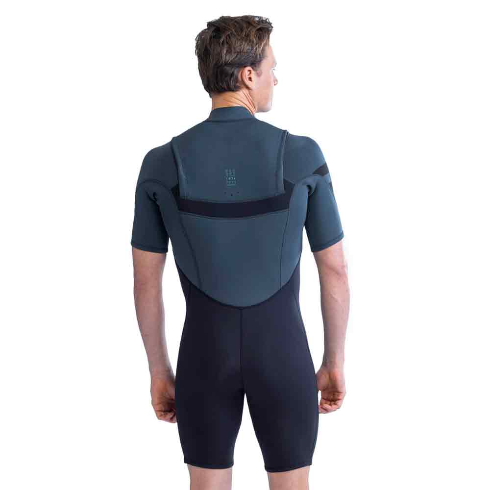 Perth Shorty Chestzip 3|2MM wetsuit heren grijs