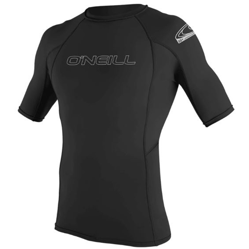 korte mouwen rash guard heren zwart