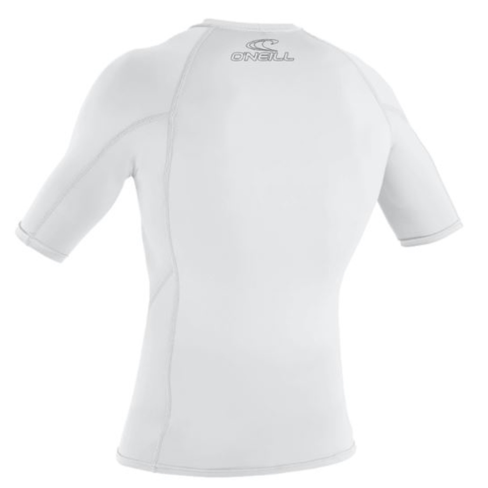 korte mouwen rash guard heren wit