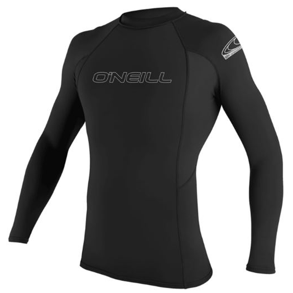 UV shirt met lange mouwen heren zwart