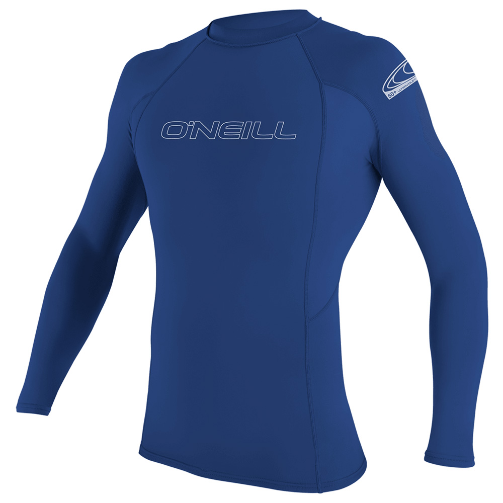 lange mouwen rash guard heren blauw