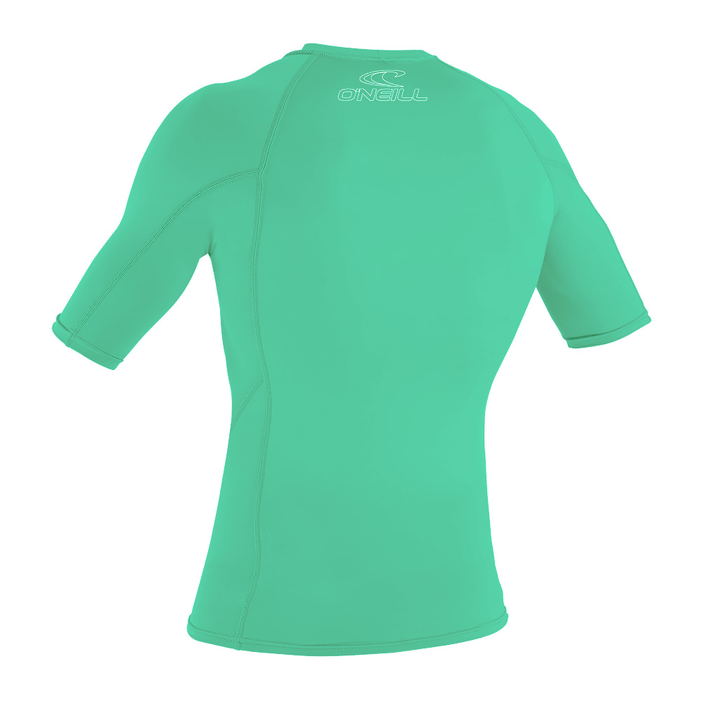 Oneill korte mouwen rash guard kind aqua blauw 2