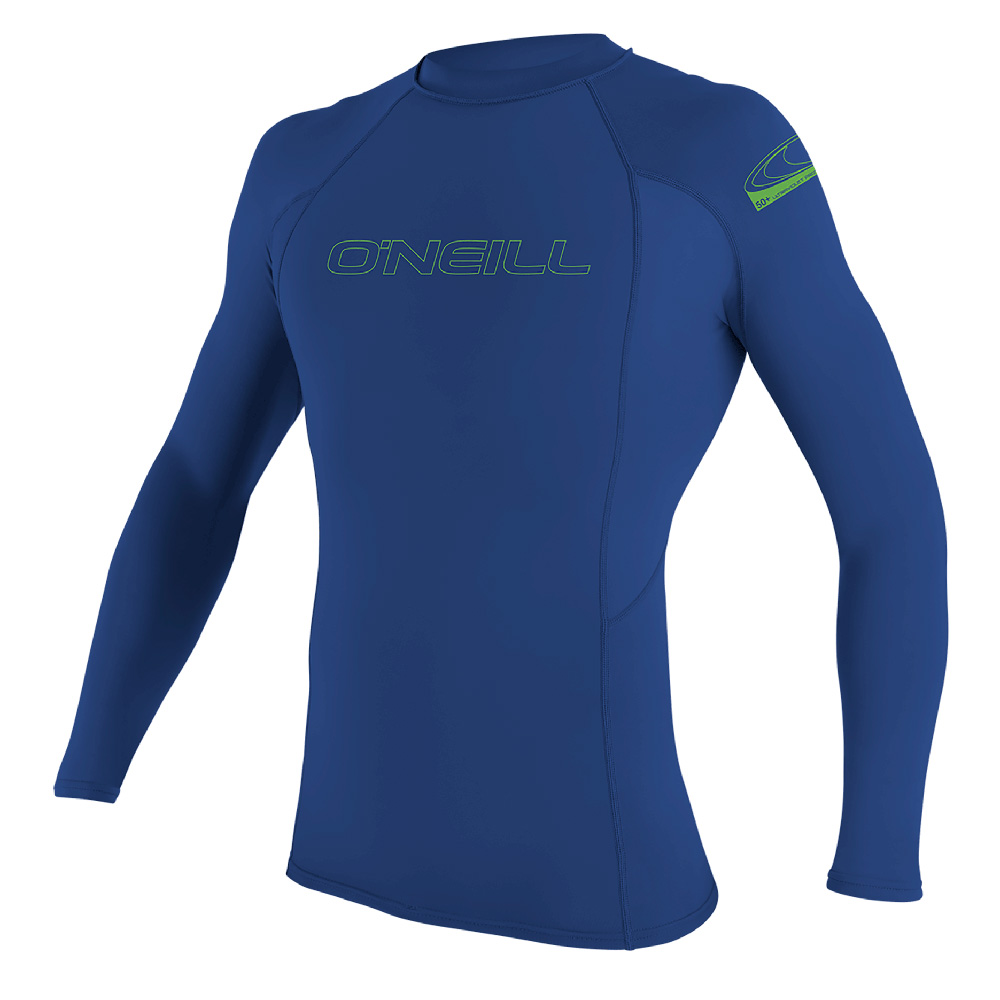 lange mouwen rash guard kind blauw