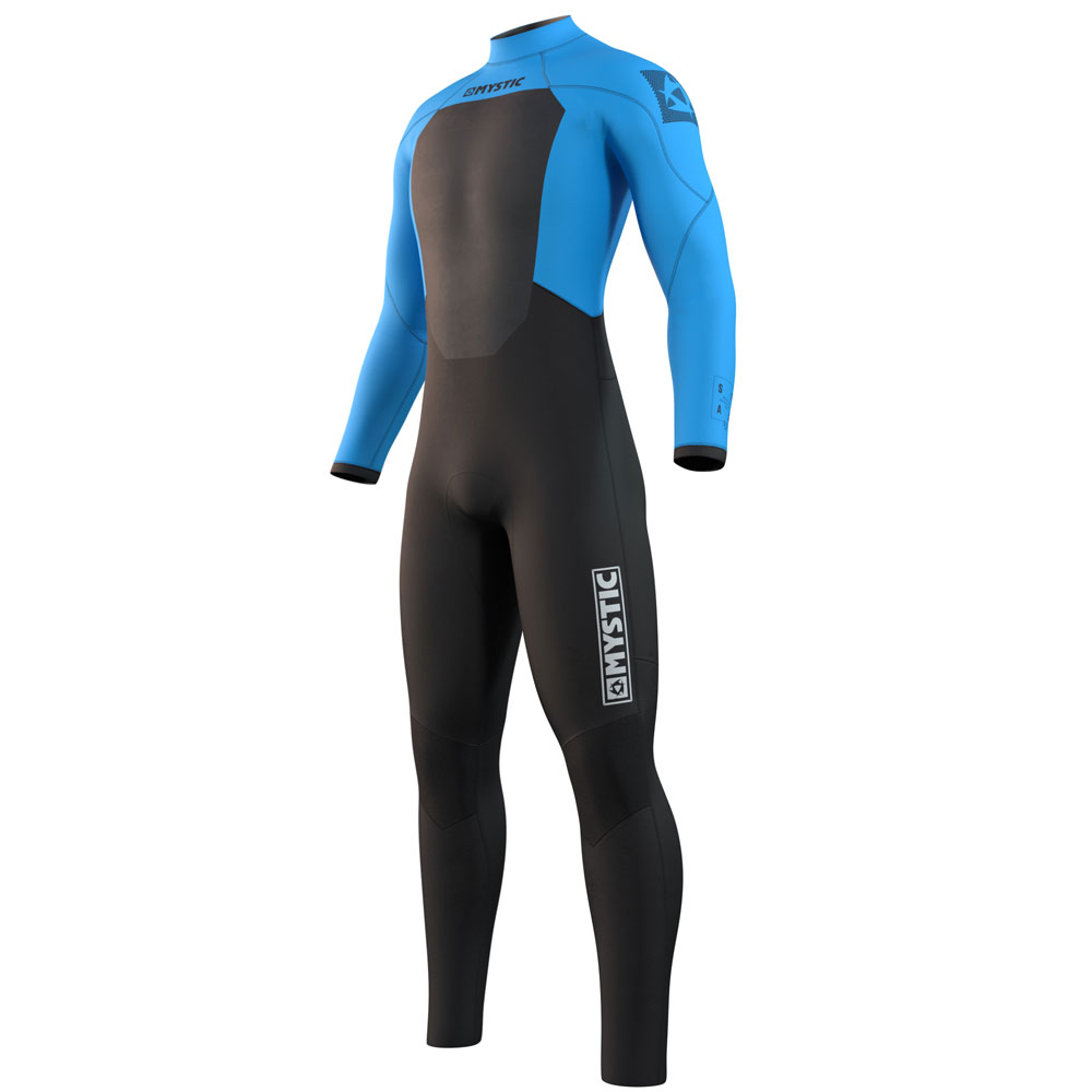 Mystic Star Fullsuit 4/3mm rugrits blauw heren wetsuit 1