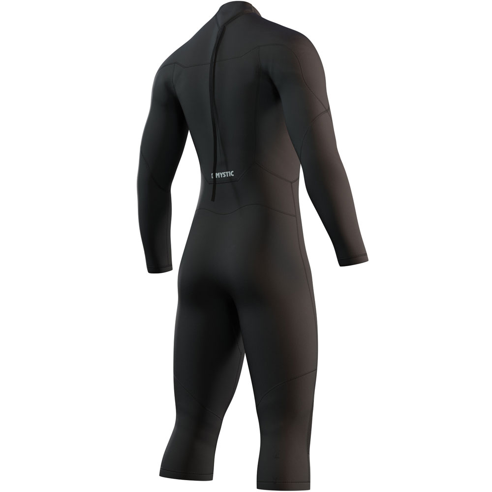 Mystic Brand lange mouwen Shortleg 3/2mm rugrits Flatlock Zwart heren wetsuit 2