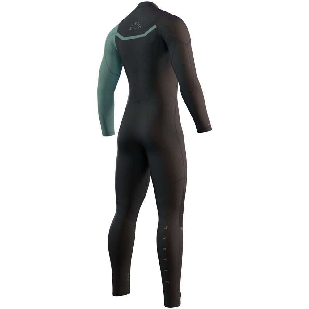 Mystic Marshall fullsuit 4/3 mm borstrits heren zwart/groen 2