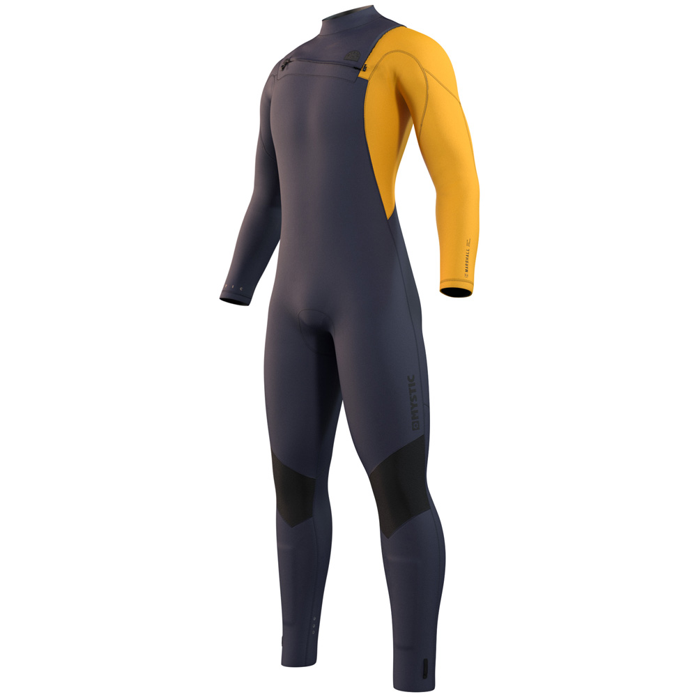 Mystic Marshall fullsuit 3/2mm borstrits heren blauw / geel foto 1
